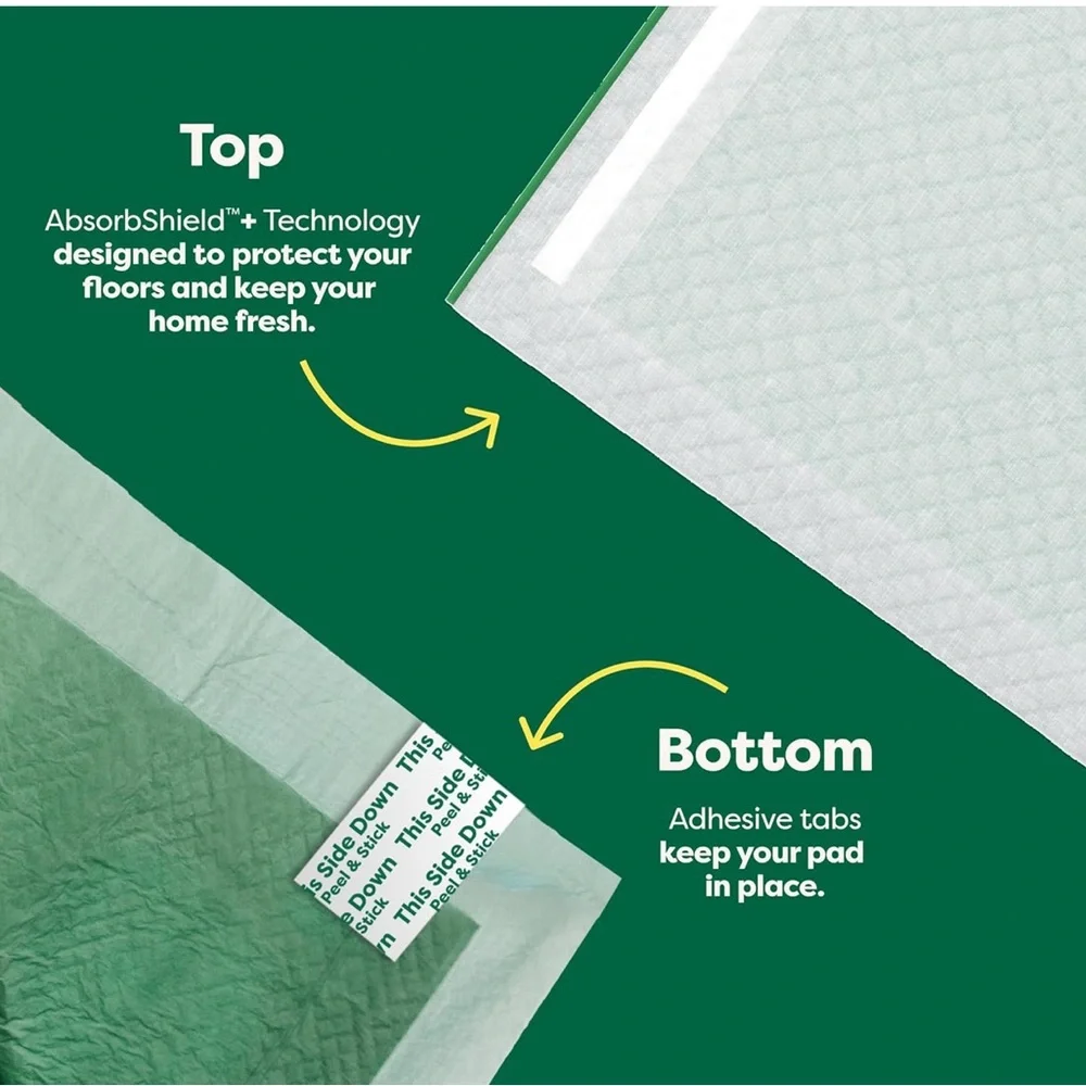 Earth Rated 3-in-1 Max Absorbency Puppy Pee Pads Large, 22 x 23 Inches, 7 Count